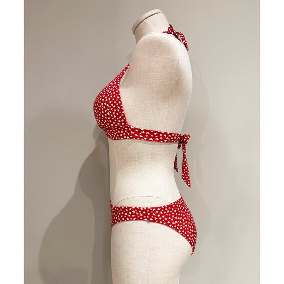 Victoria's Secret Bikini Swimsuit Set Womens Size S Red with White Stars… - Picture 2 of 8